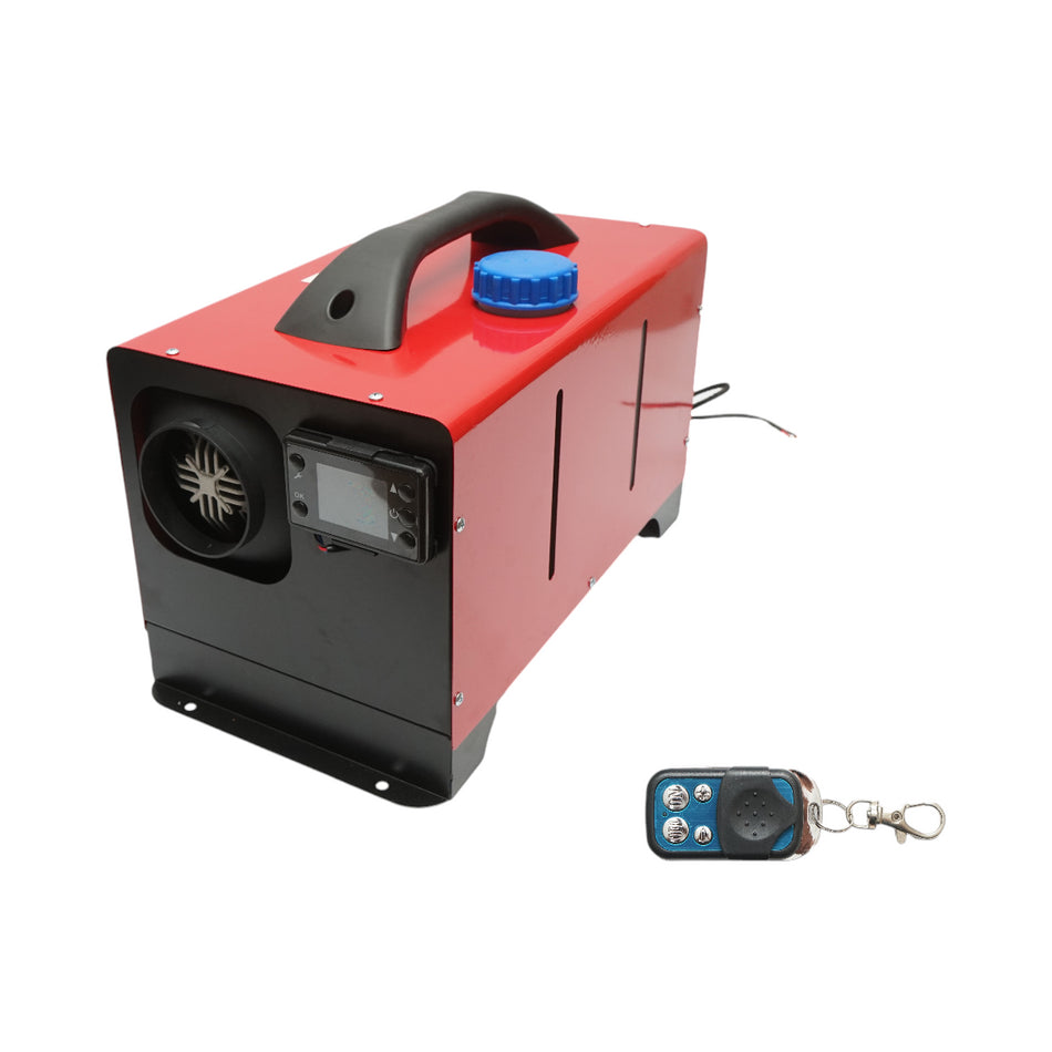 Stationary heater, portable 12/24V sirocou, 10KW with remote control, LCD display, and Kyocera THOR spark plug