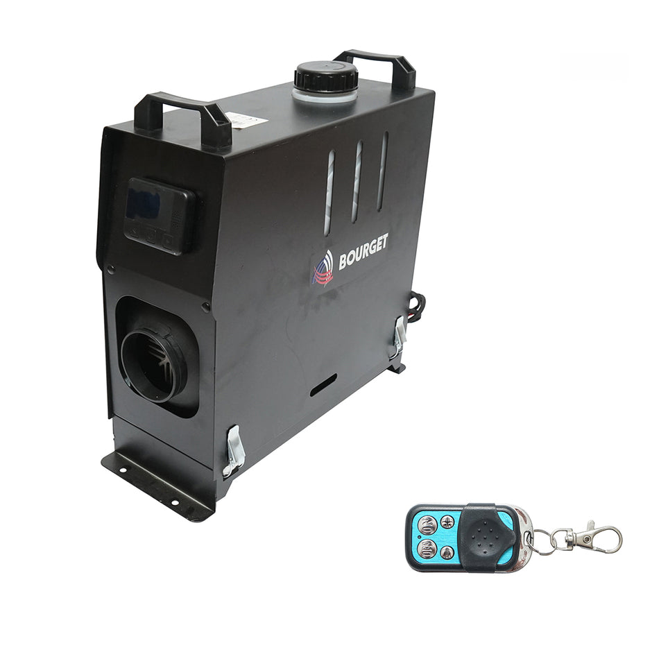 Stationary heater, economical sirocco 12-24V, 5KW with LCD display and Bourget remote control
