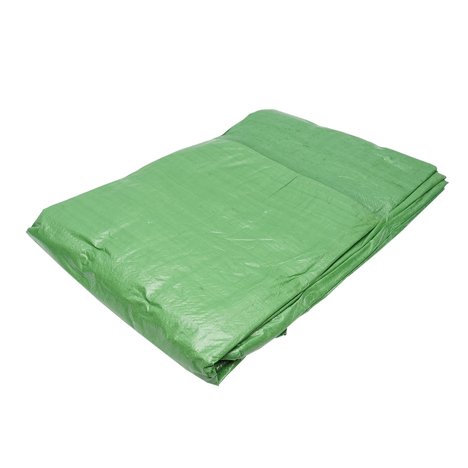 Green 100g/m2 tarpaulin with eyelets 5x8m Breckner Germany