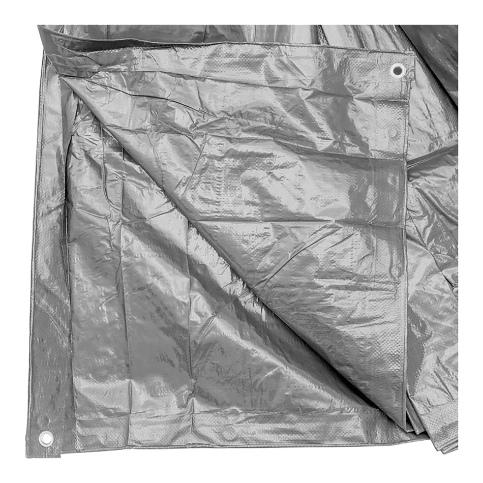 Prelate with fastening eyelets 160g/m2 gray 12x15m Breckner Germany