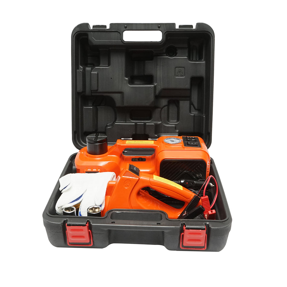 Electric hydraulic jack 5T, air compressor, and 12V impact wrench Breckner Germany