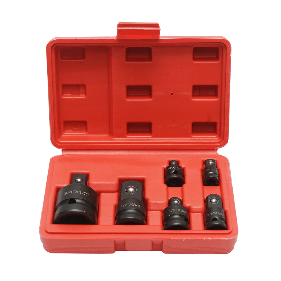 Ratchet trainer tubular adapter set with 1/4, 3/8, 1/2, 3/4 inch square drive, 6 pieces