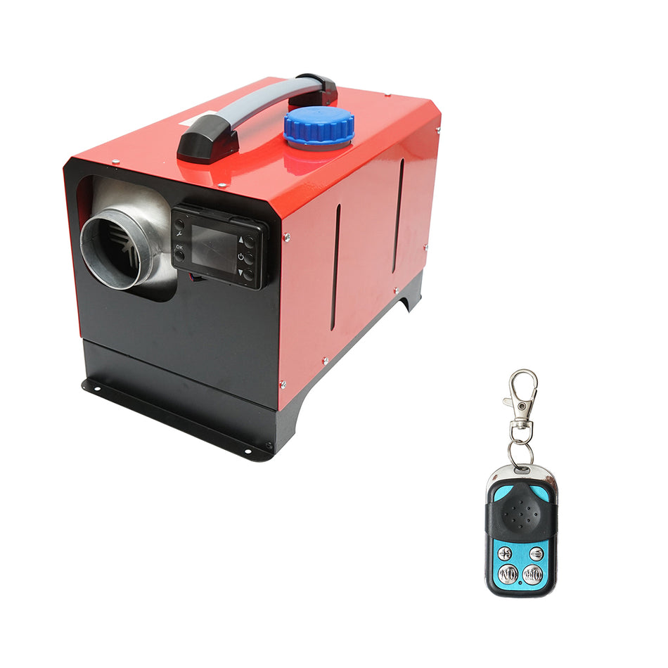 Sirocou, portable silent stationary heater 12-24/220V, 5KW, LCD display, with remote control and Kyocera THOR spark plug