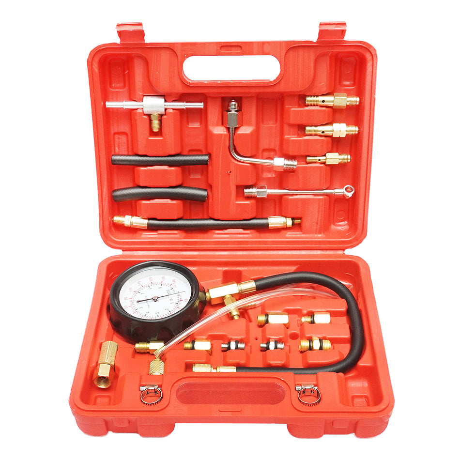 Gasoline Injection System Pressure Tester Kit 0-10 bar