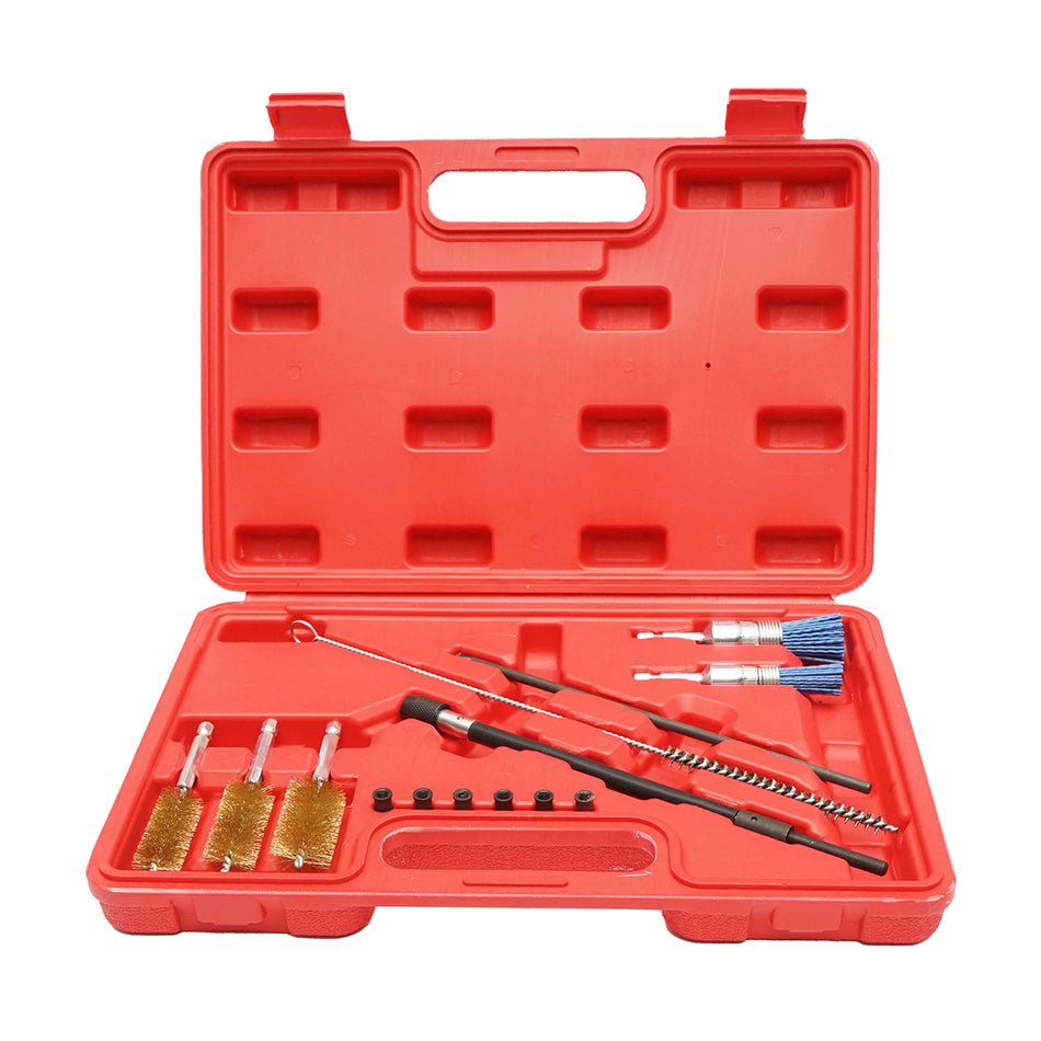 Brush kit for cleaning diesel injector seat/injector housing Breckner Germany