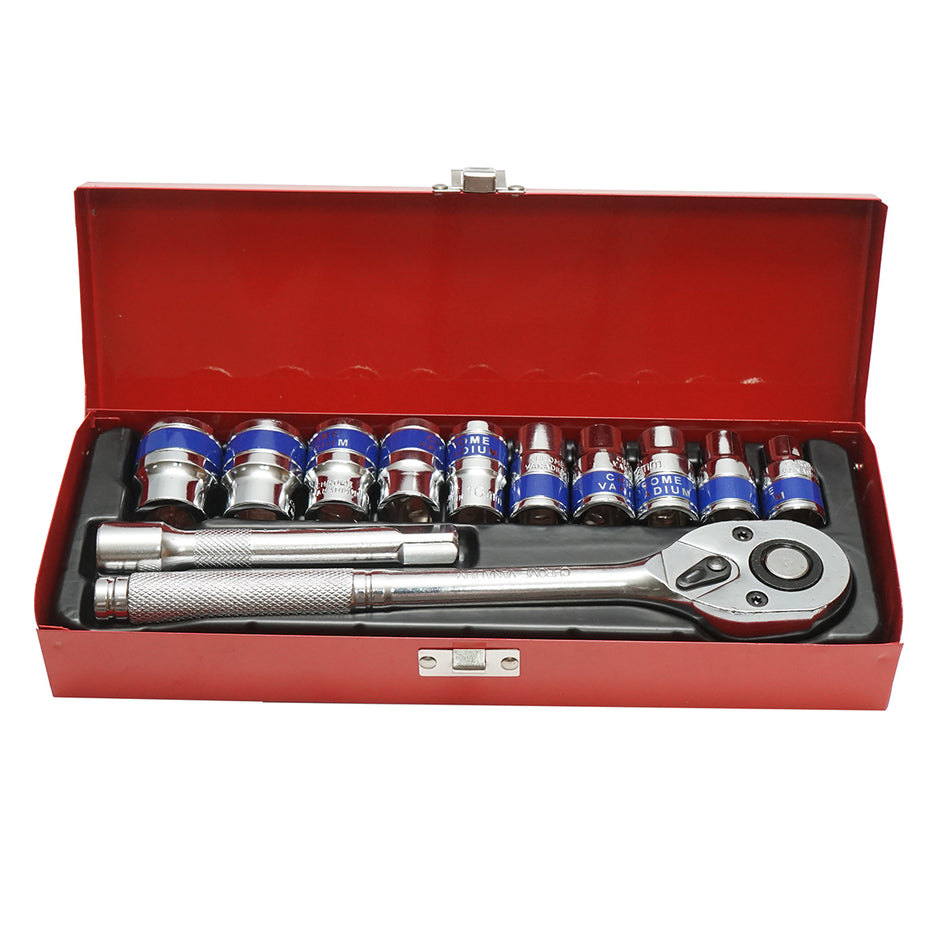 Tubular key set 8-24mm, 1/2 ratchet driver, 12 pieces Breckner Germany