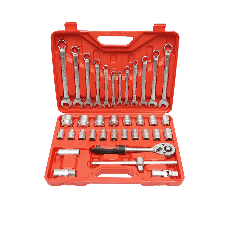 Breckner Germany 37-piece combination and tubular wrench set