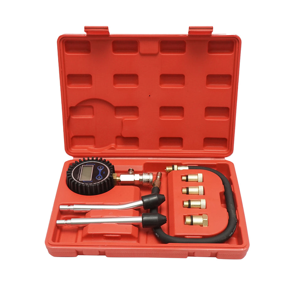 Digital pressure tester kit for gasoline engines Breckner Germany