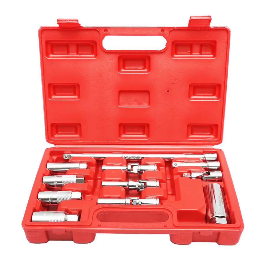Spark plug and oxygen sensor socket set, 11 pieces Breckner Germany