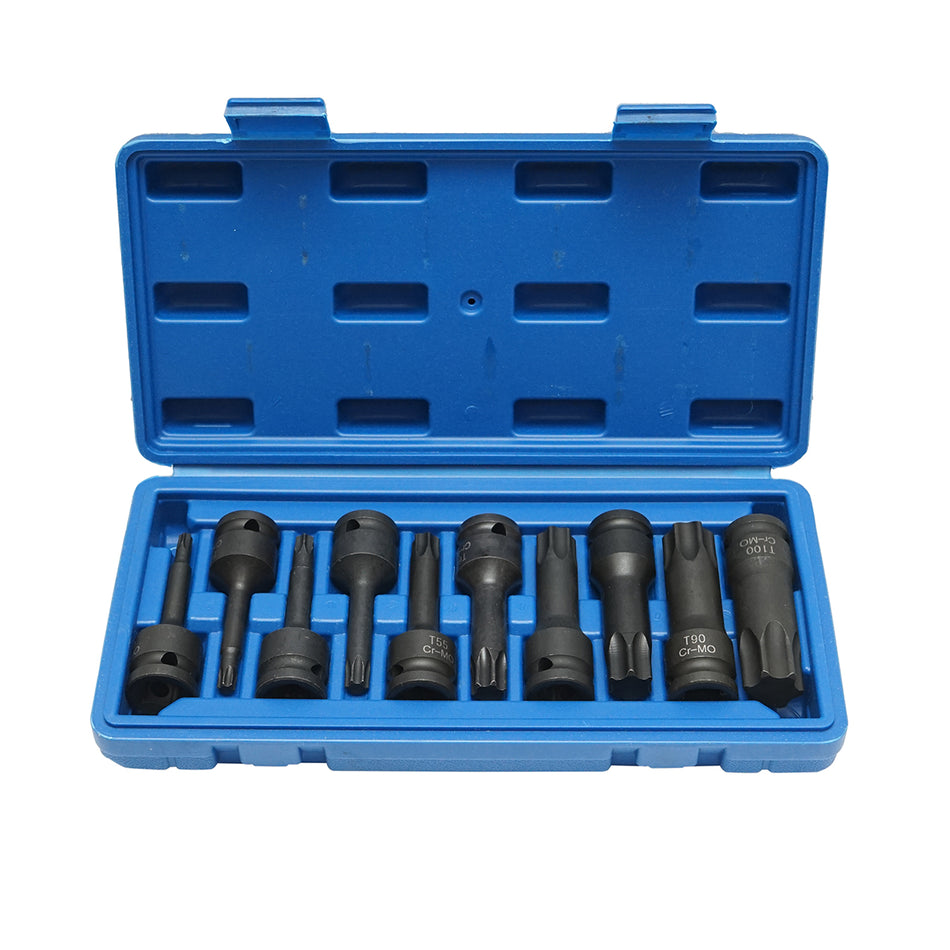 Breckner Germany 1/2 Impact Torx Socket Set 10 Pieces