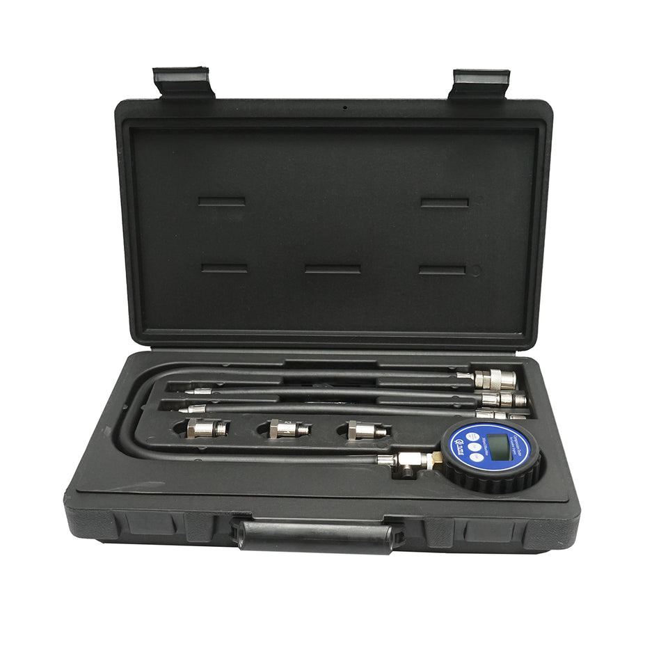 Digital pressure tester kit for diesel engines 0-20 bar Breckner Germany