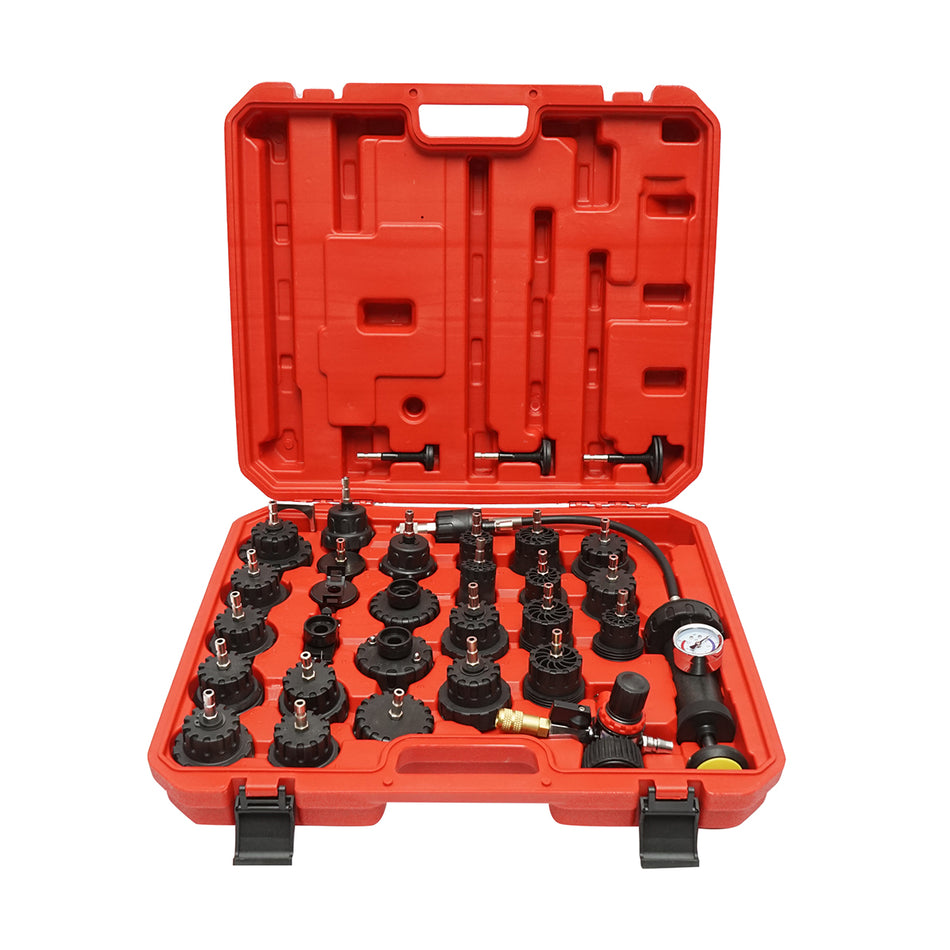 Radiator and Cooling System Pressure Test Kit 32 Pieces Breckner Germany
