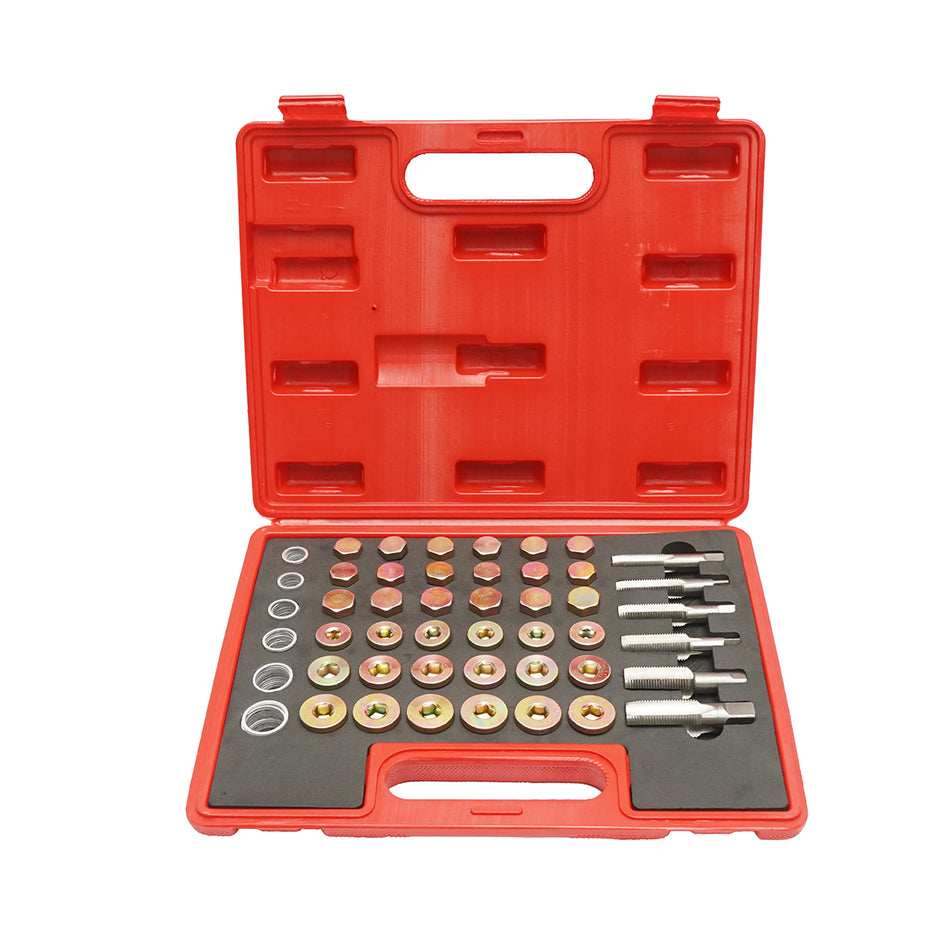 Thread repair kit for oil pan drain plug, gearbox, differential 114 pieces Breckner Germany