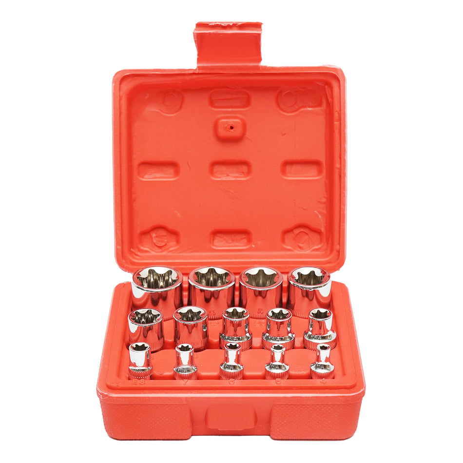 E-Torx Socket Wrench Set 14 Pieces Breckner Germany