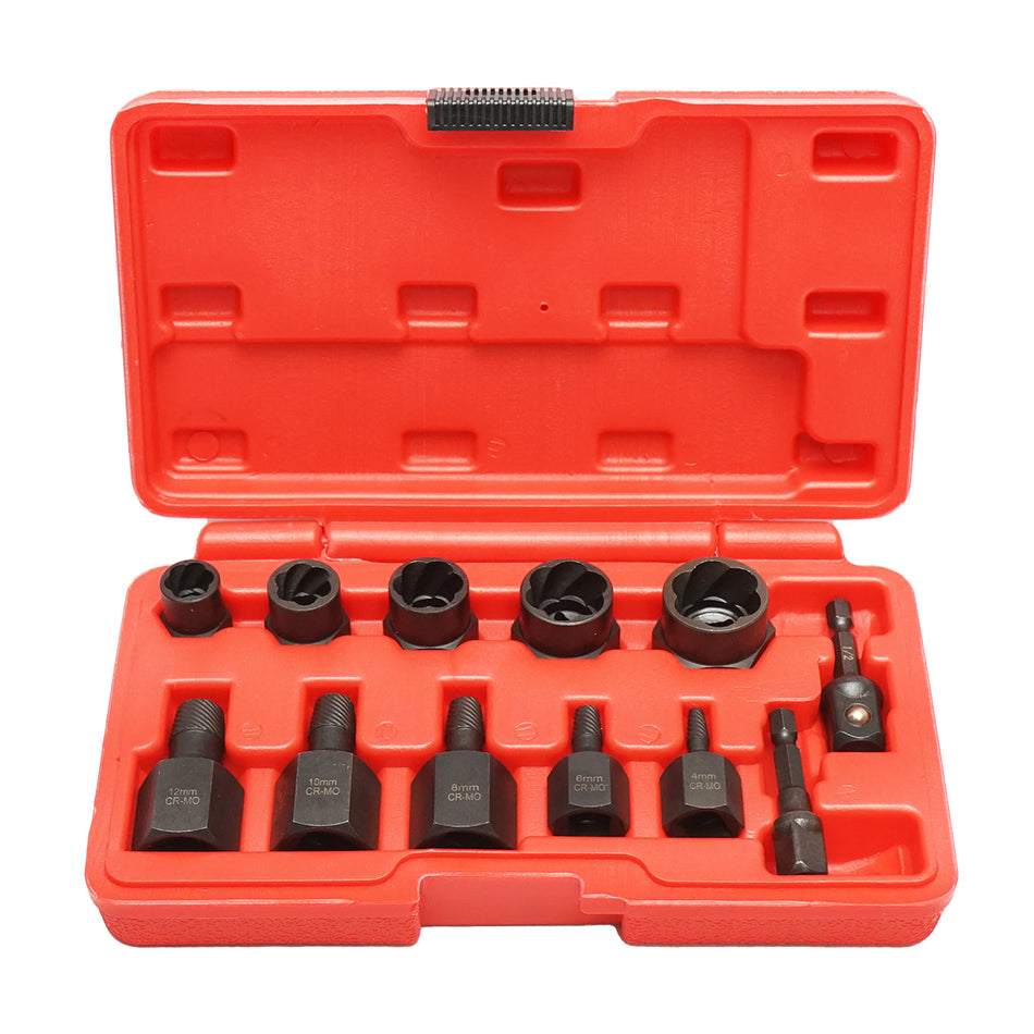 Stud, screw, and nut extractor set, 10 pieces Breckner Germany