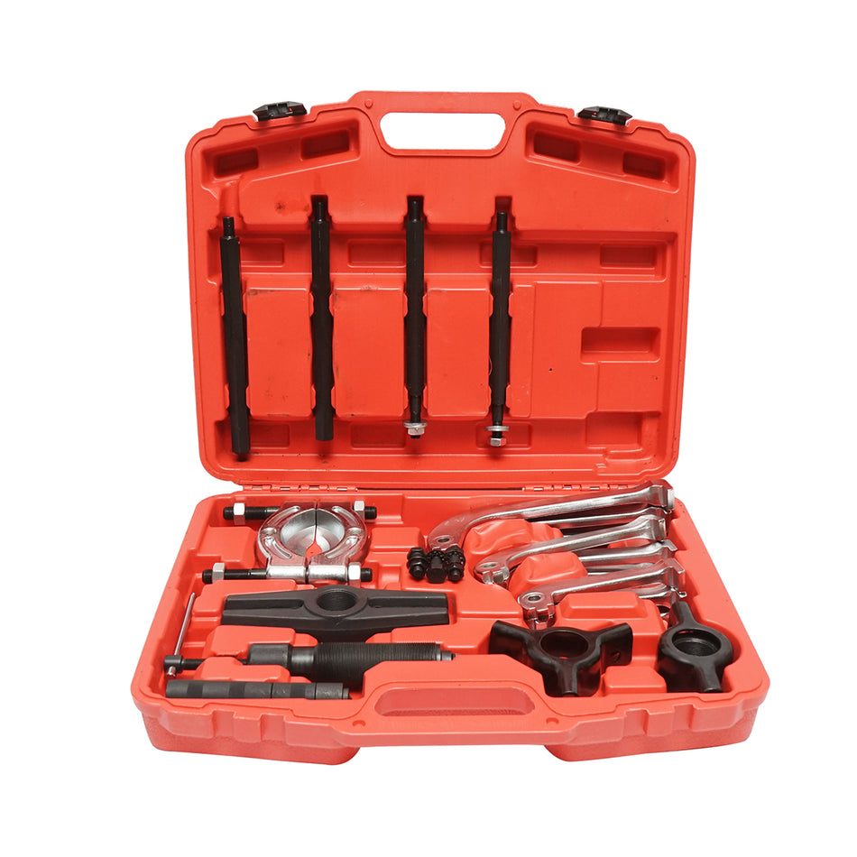 Bearing and pulley puller press kit with 3 arms, 10-ton hydraulic piston Breckner Germany