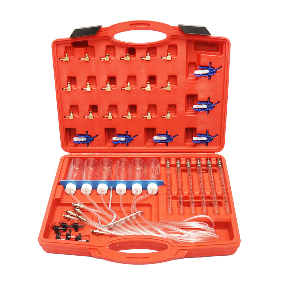 Diagnostic tester kit round-trip common rail injectors Bosch, Denso, Delphi, Siemens and flow meter set for diesel engines Breckner Germany