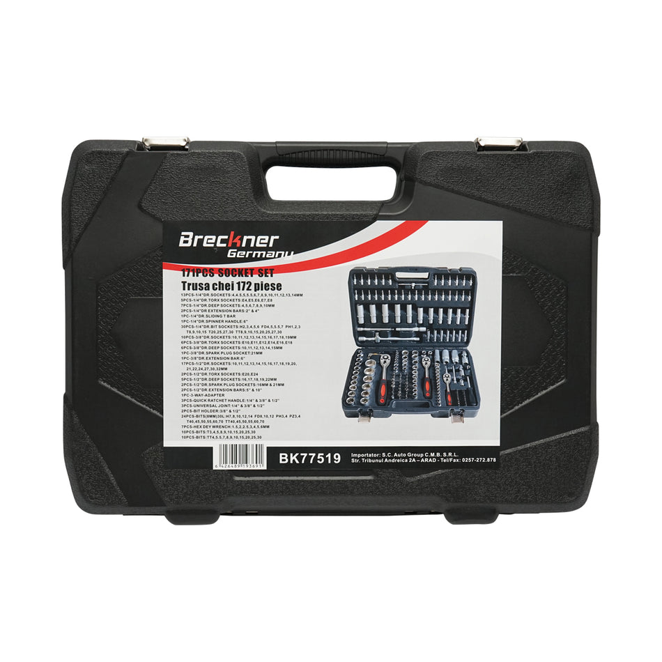 Breckner Germany 172-piece combination wrench set