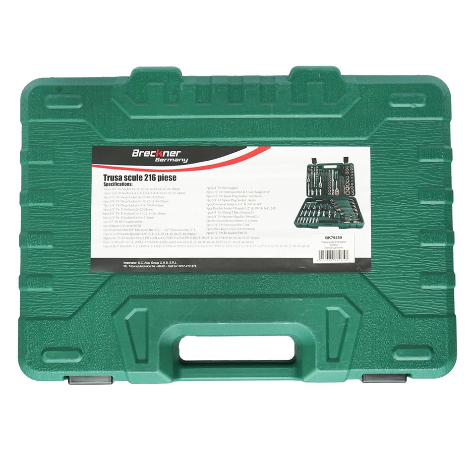 216-piece combination and socket wrench set Breckner Germany