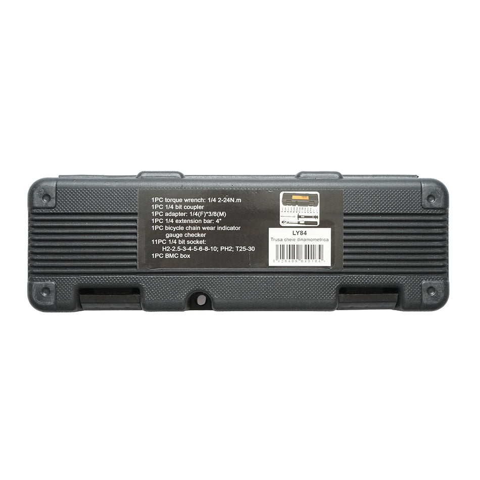 Torque wrench set with ratchet 2-24 Nm with extension bar