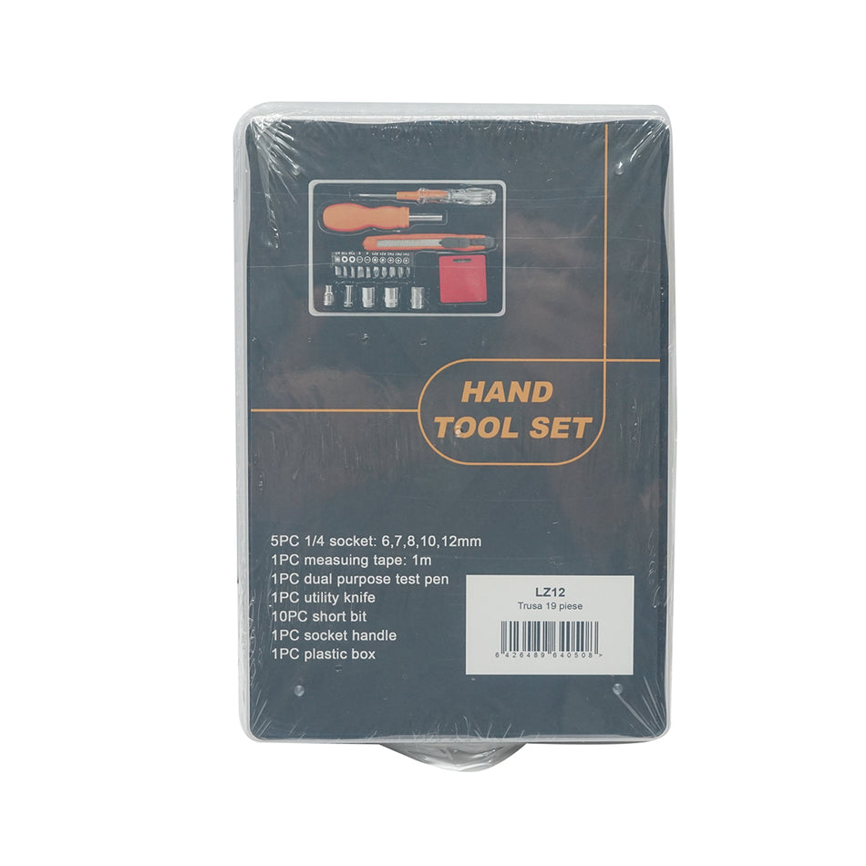 19-piece combined tool and utensil kit