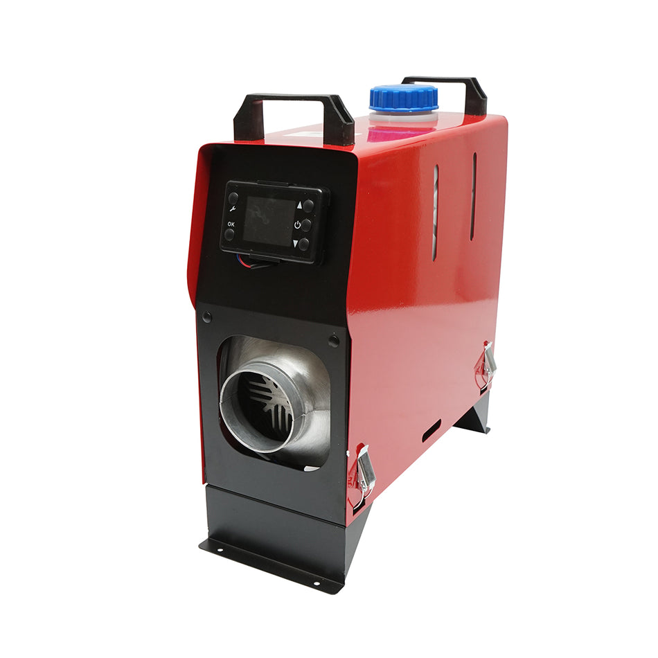 Sirocou, silent stationary heater 12-24V, 5KW, LCD display, with remote control and Kyocera THOR spark plug