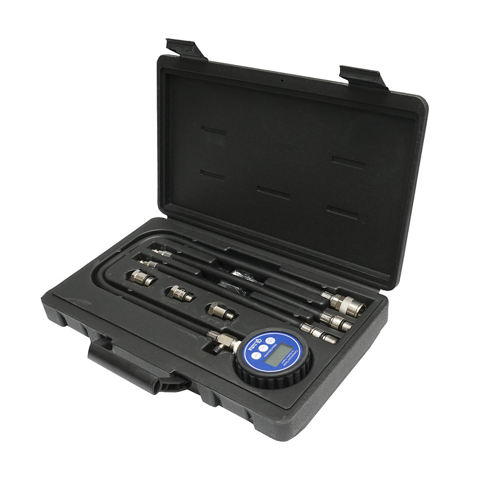 Digital pressure tester kit for diesel engines 0-20 bar Breckner Germany