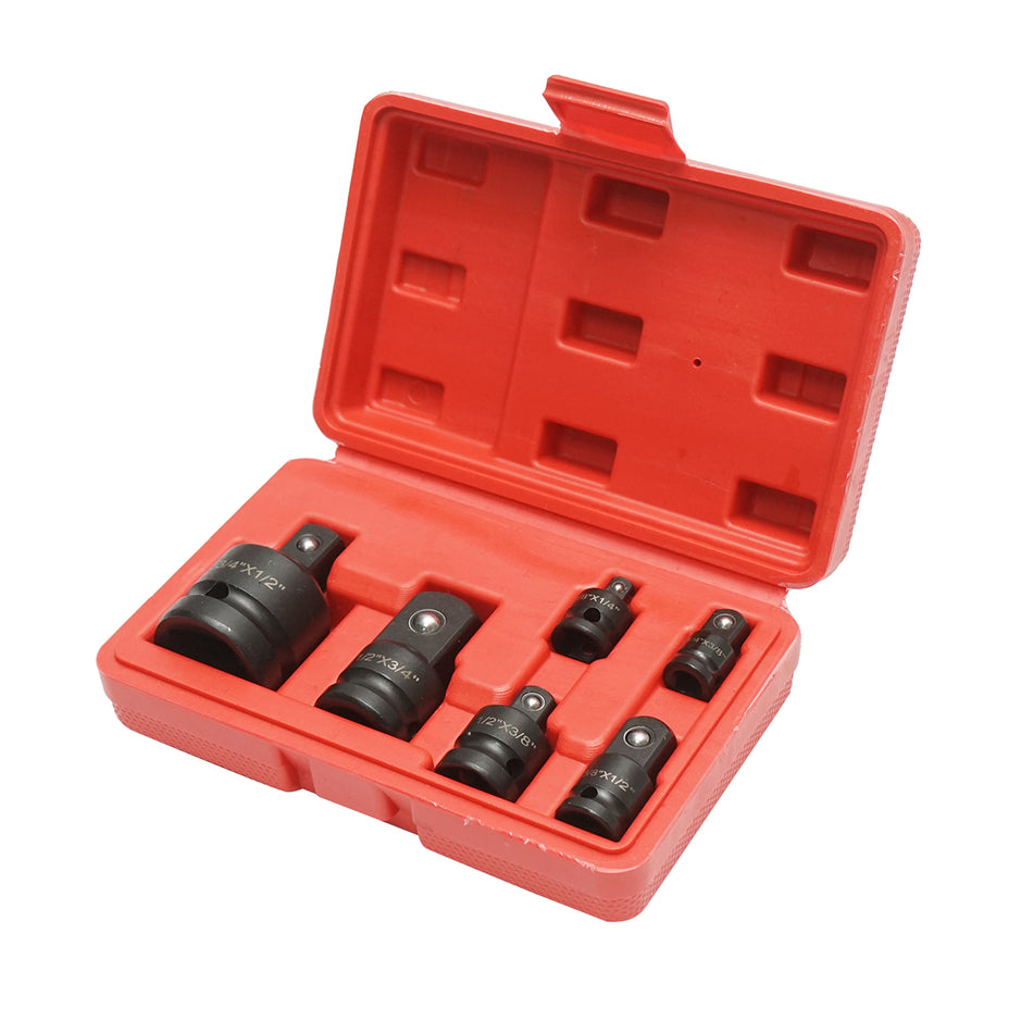 Ratchet trainer tubular adapter set with 1/4, 3/8, 1/2, 3/4 inch square drive, 6 pieces