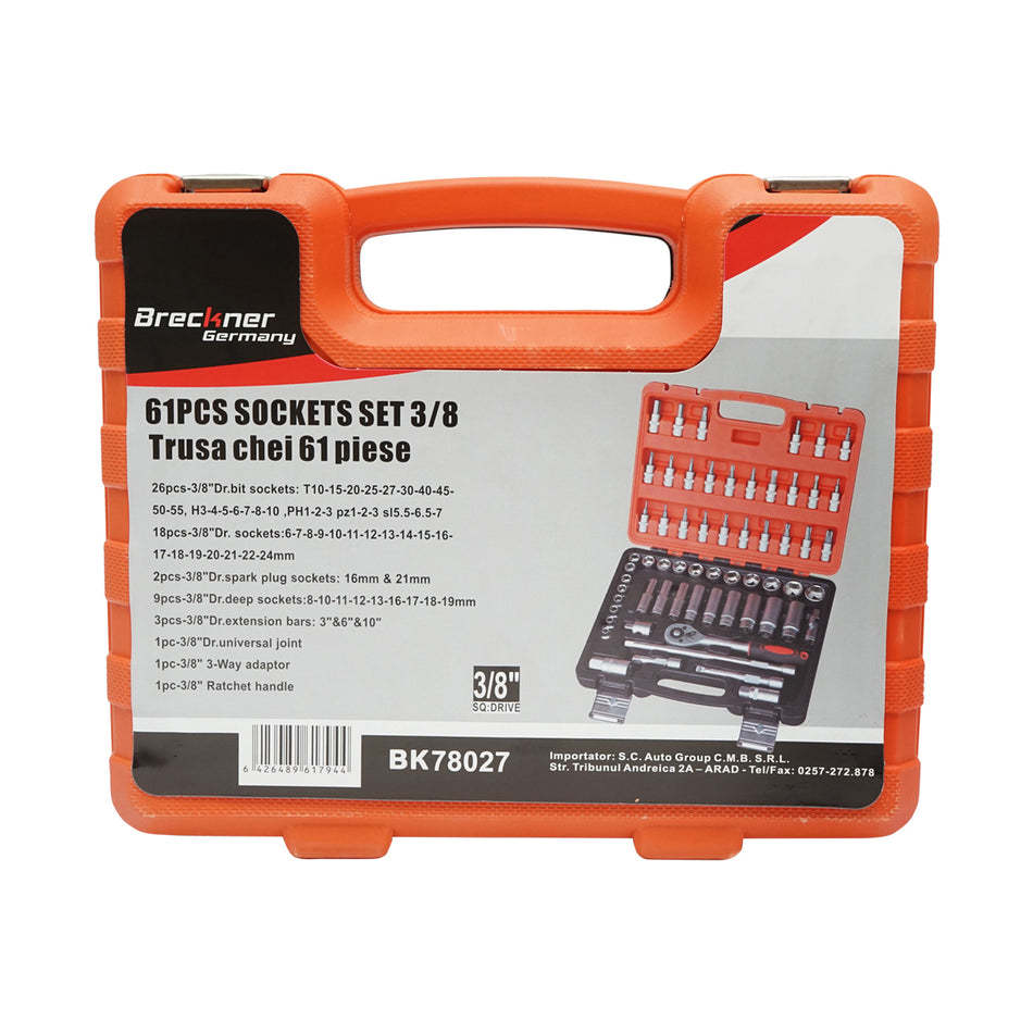 Breckner Germany 61-piece combined tool kit