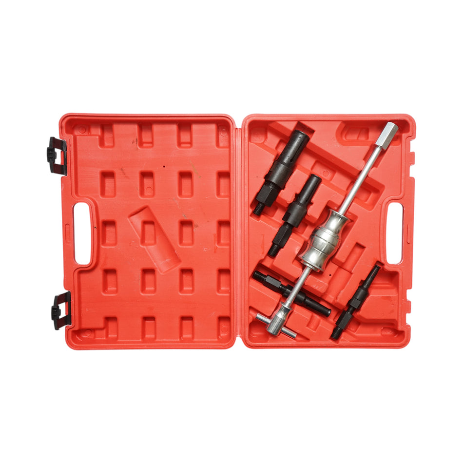 Injector puller press kit, bushings, inner bearings with inertial sliding hammer 10-32mm Breckner Germany