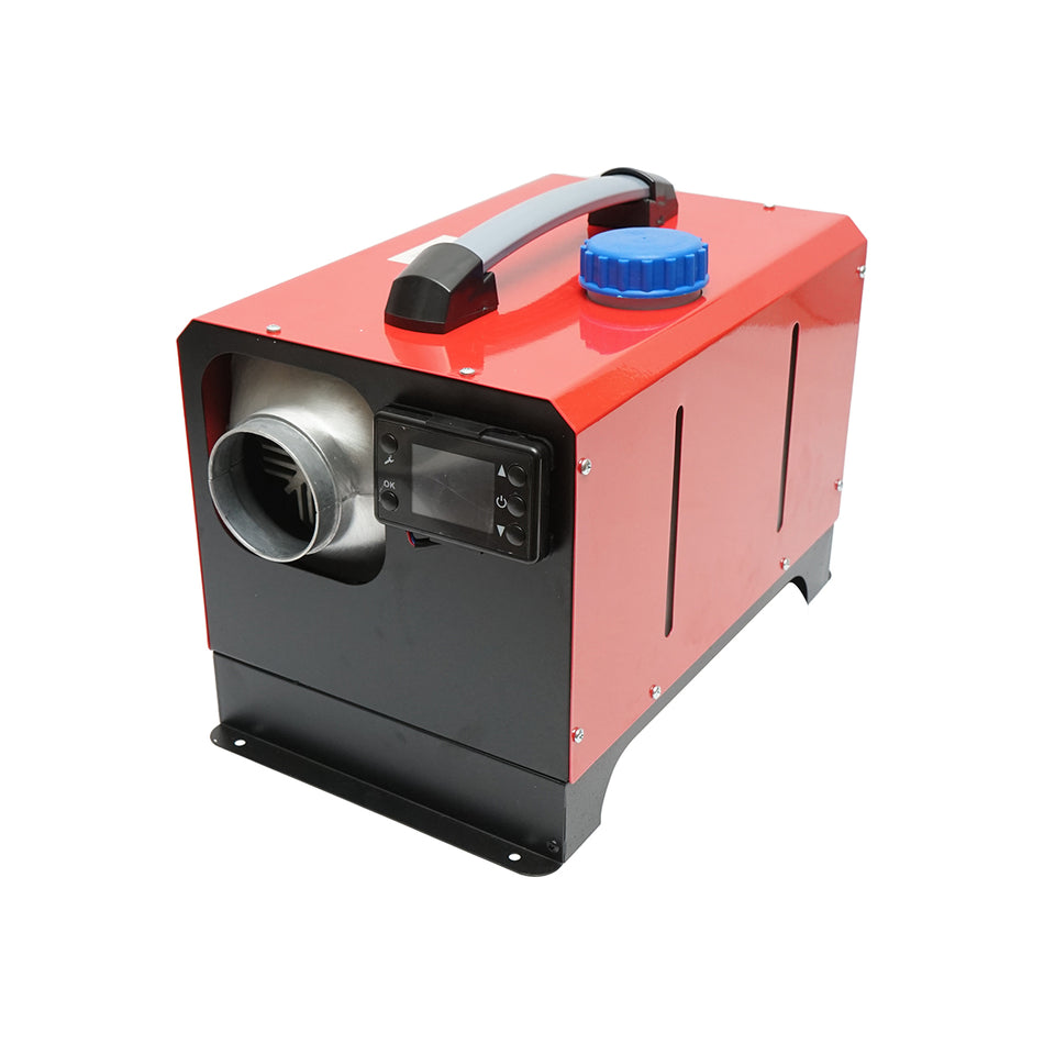 Sirocou, portable silent stationary heater 12-24/220V, 5KW, LCD display, with remote control and Kyocera THOR spark plug