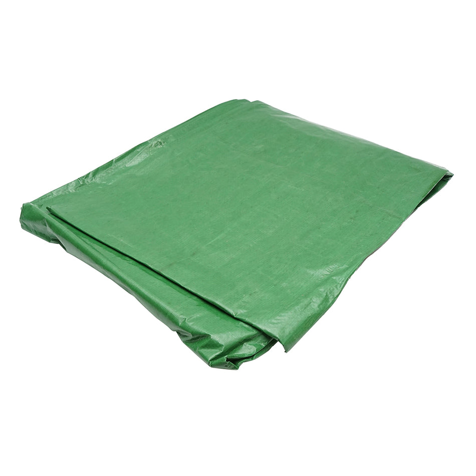 Green 100g/m2 tarpaulin with eyelets 4x5m Breckner Germany