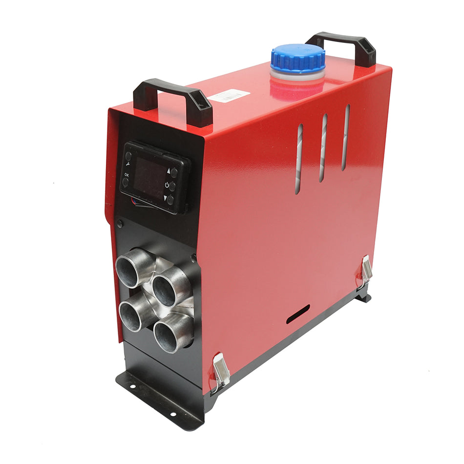 Sirocou, portable stationary heater 12-24V, 5KW, LCD display, with remote control and Kyocera Breckner Germany spark plug