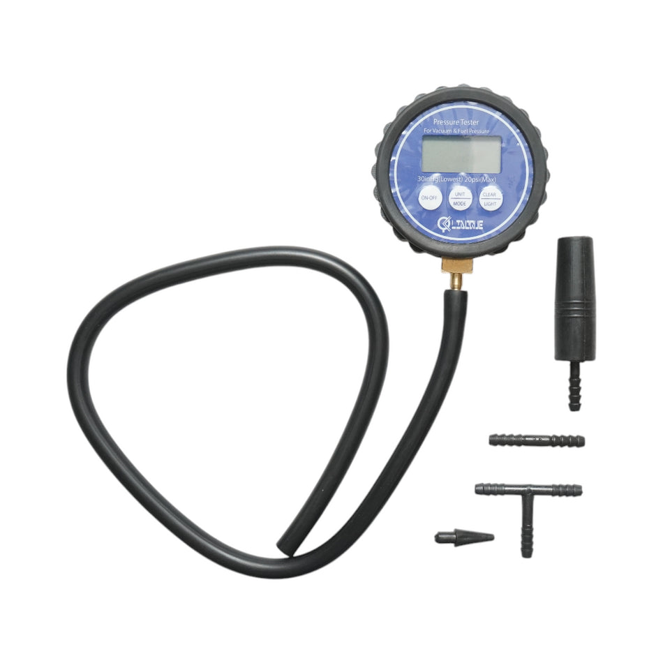 Fuel and vacuum (vacuum) pressure tester kit, digital manometer 0-20 PSI Breckner Germany