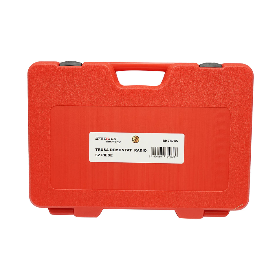 Extractor kit for disassembling car radio/navigation devices, 52 pieces Breckner Germany