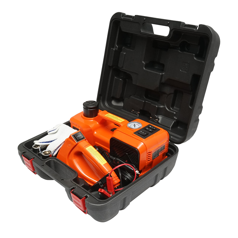 Electric hydraulic jack 5T, air compressor, and 12V impact wrench Breckner Germany