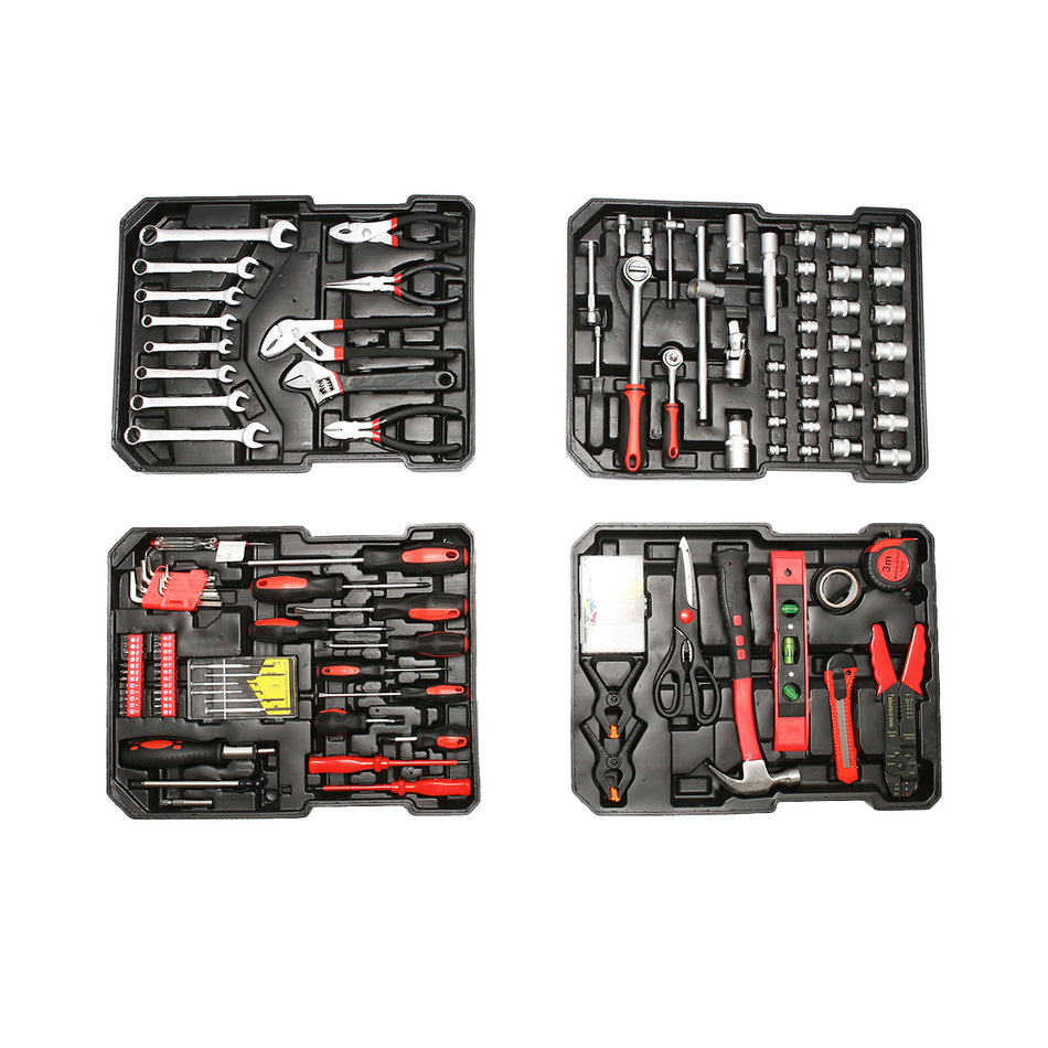 Aluminum trolley suitcase set with professional chrome-vanadium steel tools, 187 pieces Breckner Germany