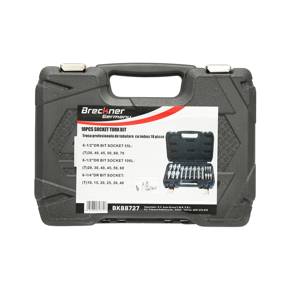 Professional Torx bit set 18 pieces Breckner Germany