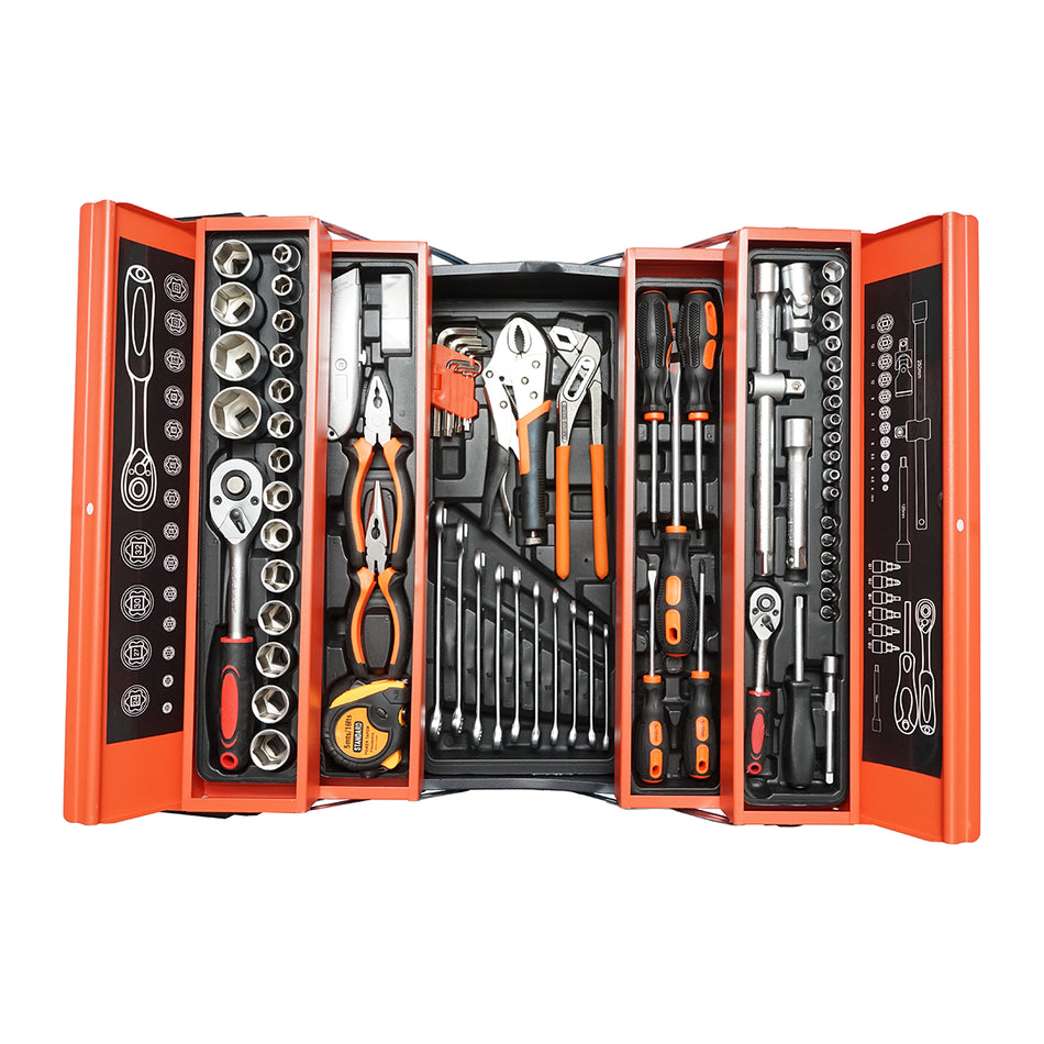 85-piece tool kit metal box 51x25x25cm