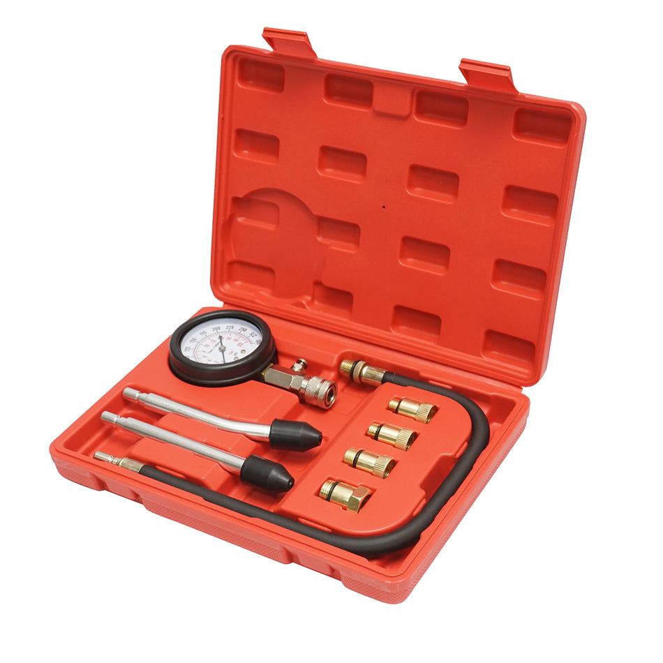 Gasoline engine pressure tester kit, mechanical pressure gauge 0-20 bar Breckner Germany