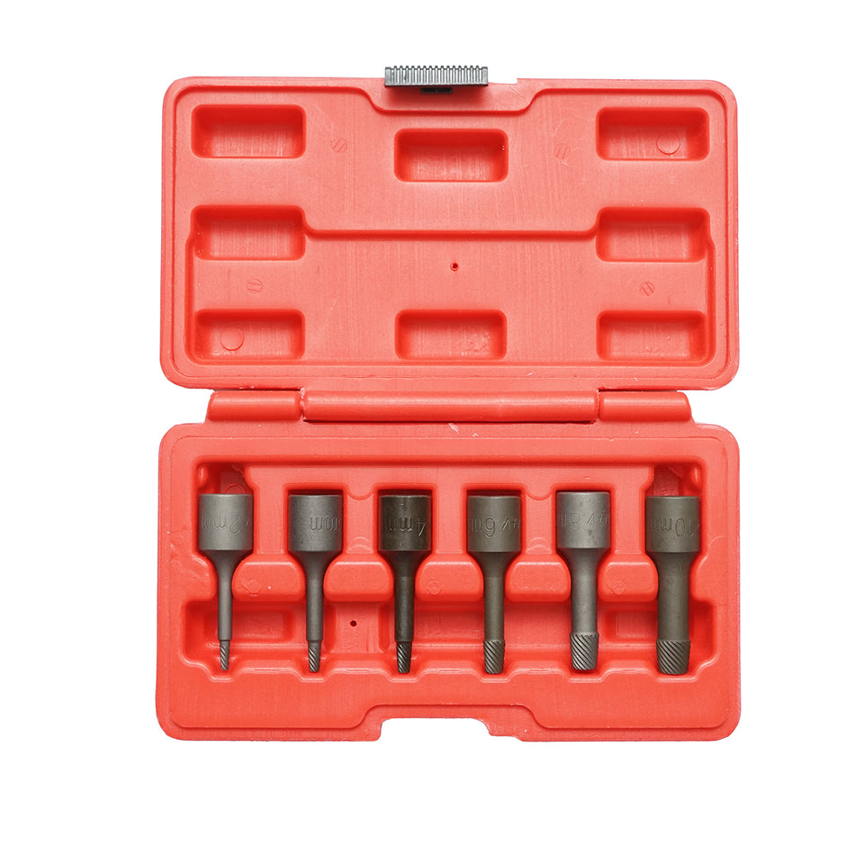 Broken, damaged screw extractor set 3/8, 6 pieces Breckner Germany