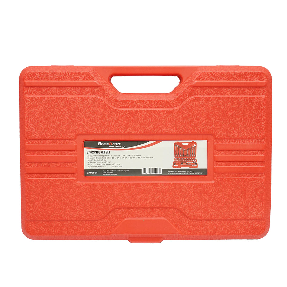 Breckner Germany 37-piece combination and tubular wrench set