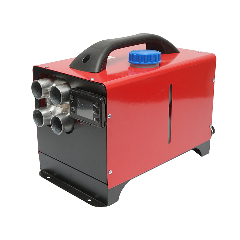 Sirocou, portable stationary heater 12-24/220V, 5KW, LCD display, with remote control and Kyocera Breckner Germany spark plug