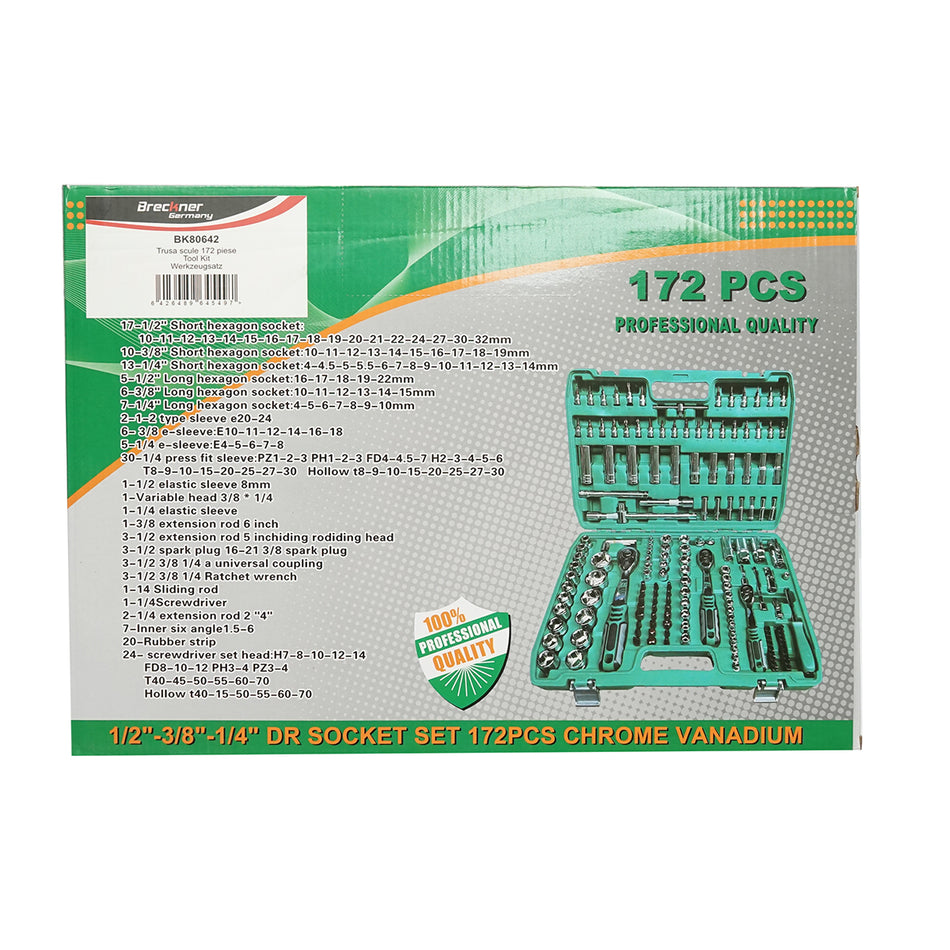 172-piece combination and socket wrench set Breckner Germany