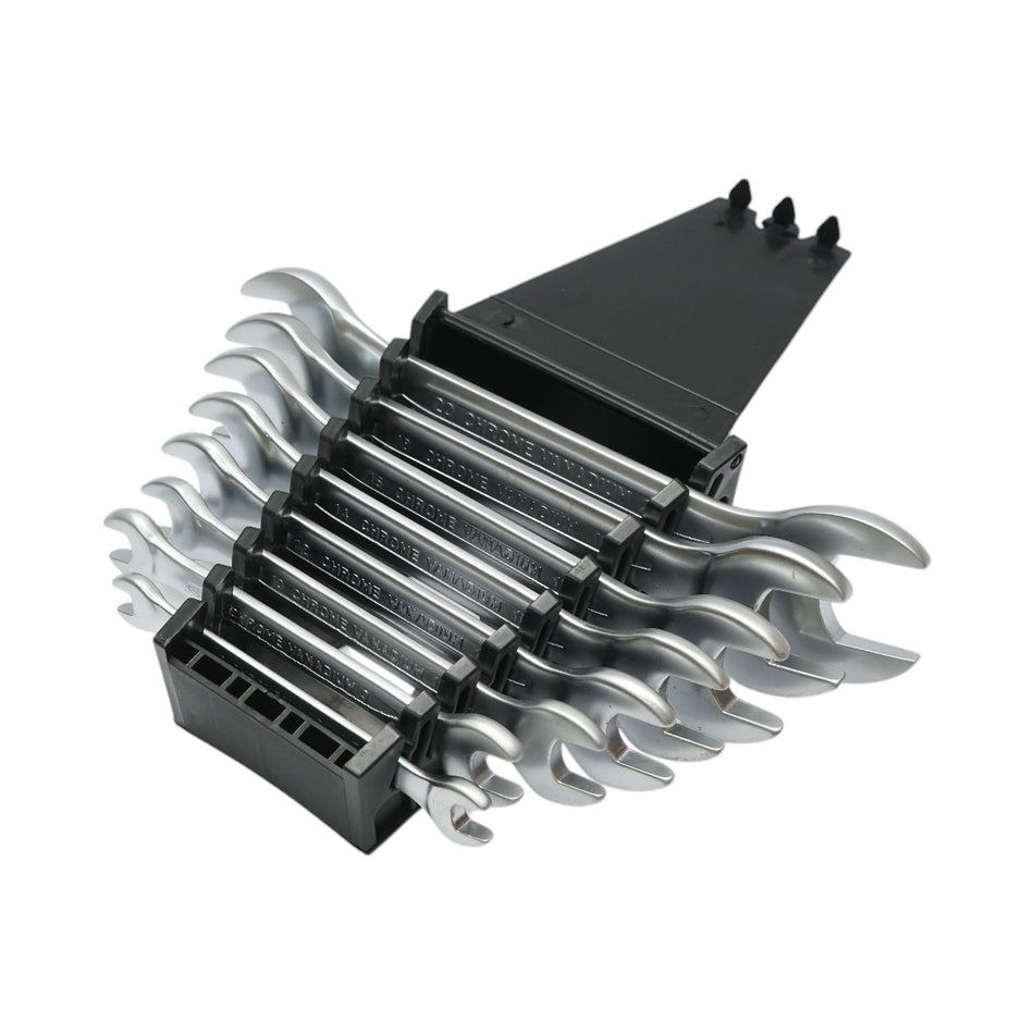 Set of 8 fixed wrenches in a clamp holder 6-22mm Breckner Germany
