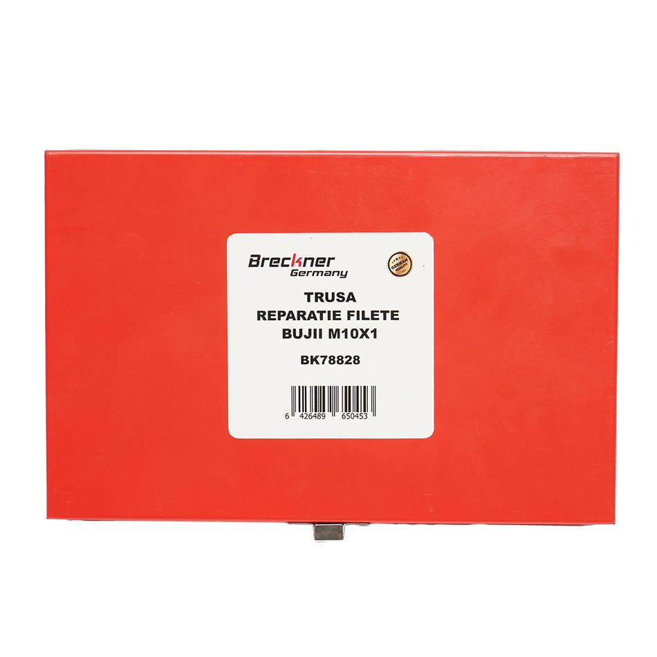 Spark plug thread repair kit M10x1.0mm 15 pieces Breckner Germany