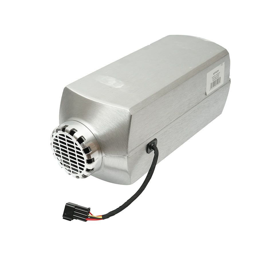 Stationary heater, silent sirocco fan 12-24V, 5KW, LCD display, with remote control and Kyocera THOR spark plug