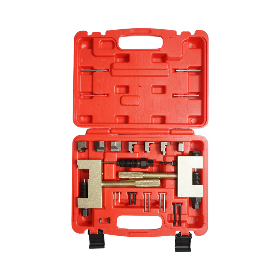 Disassembled, riveted, and pressed timing chains kit Mercedes-Benz M272 M273 Breckner Germany