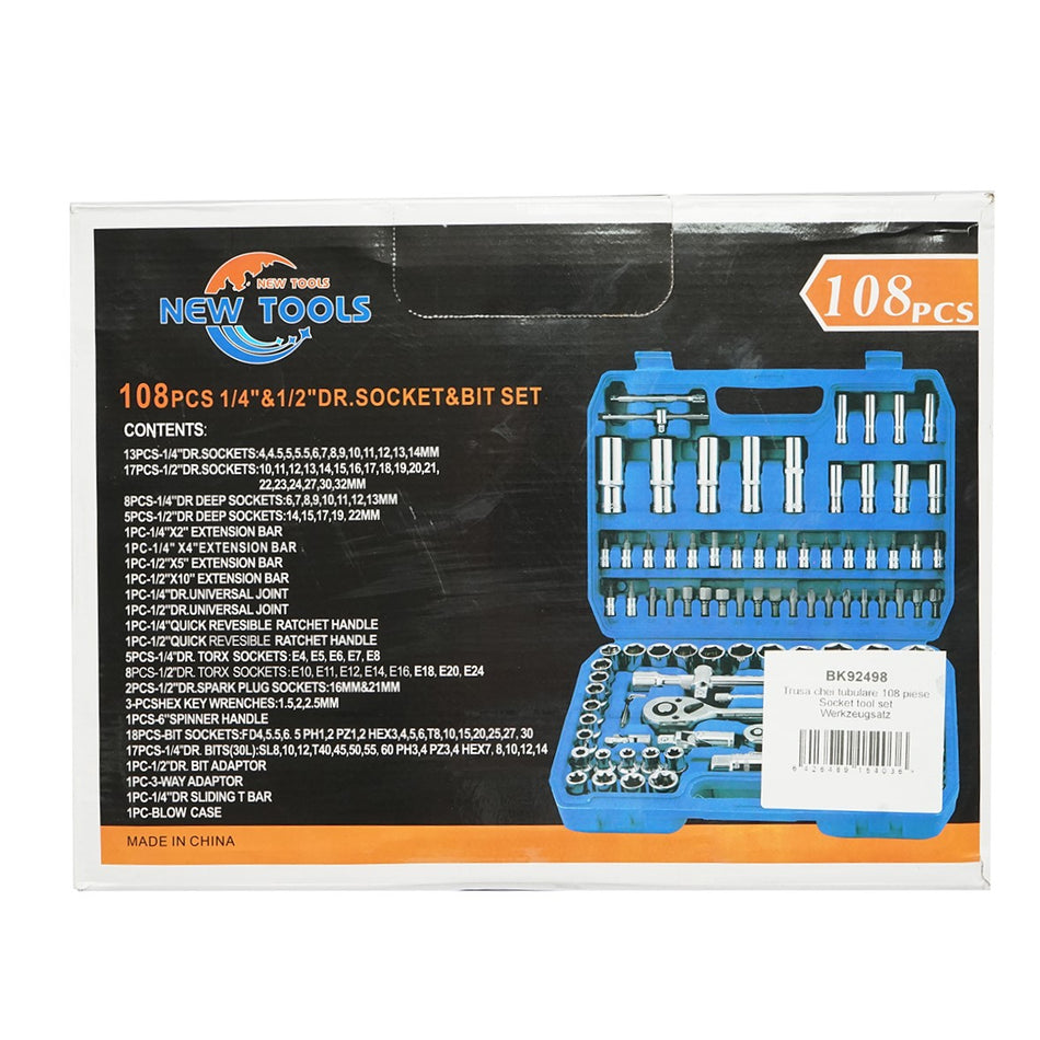 Breckner Germany 108-piece socket wrench set