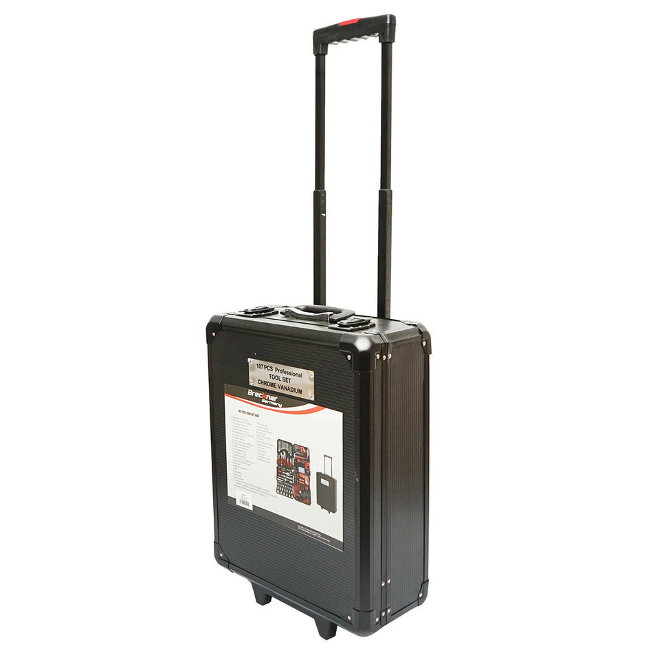 Breckner Germany 187-piece combined tool and toolkit trolley case
